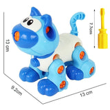 Early Learning Education DIY Screw Nut Group Installed Plastic 3d Puzzle Disassembly Motorcycle Kids Toys for Children Jigsaw