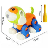Early Learning Education DIY Screw Nut Group Installed Plastic 3d Puzzle Disassembly Motorcycle Kids Toys for Children Jigsaw