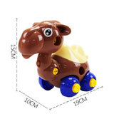 Early Learning Education DIY Screw Nut Group Installed Plastic 3d Puzzle Disassembly Motorcycle Kids Toys for Children Jigsaw