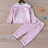 Humor Bear Autumn Kids Baby Girl Clothes Long Sleeve T-shirt+Grid Skirt +bowknot Casual 3PCS suits Student Girls' Clothing Sets