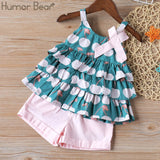 Humor Bear Girls clothes Girls Sets Summer Set 2020 Kids Clothes Girls Clothing Sets Two-Piece Kids Suit children clothing