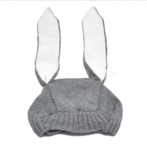 Baby Rabbit Ears Hat Infant Toddler Autumn Winter Knitted Caps for Children Baby Bunny Beanie Hats Accessories Photography Props