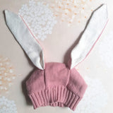 Baby Rabbit Ears Hat Infant Toddler Autumn Winter Knitted Caps for Children Baby Bunny Beanie Hats Accessories Photography Props