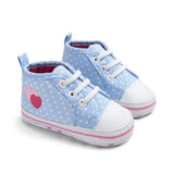 Toddler Kids Boys Girls Shoes Spring /autumn Canvas Sneakers High Top Lace Up Baby Shoes Casual First Walkers