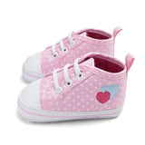 Toddler Kids Boys Girls Shoes Spring /autumn Canvas Sneakers High Top Lace Up Baby Shoes Casual First Walkers