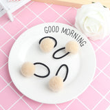 4Pcs/2pc/1pc Baby Kid Hair Accessories Headwear Mini Ball Rubber Headbands Girl Children Solid Color Pompon Gum Elastic HairBand