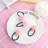 4Pcs/2pc/1pc Baby Kid Hair Accessories Headwear Mini Ball Rubber Headbands Girl Children Solid Color Pompon Gum Elastic HairBand