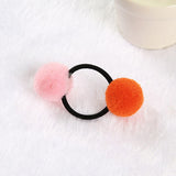 4Pcs/2pc/1pc Baby Kid Hair Accessories Headwear Mini Ball Rubber Headbands Girl Children Solid Color Pompon Gum Elastic HairBand