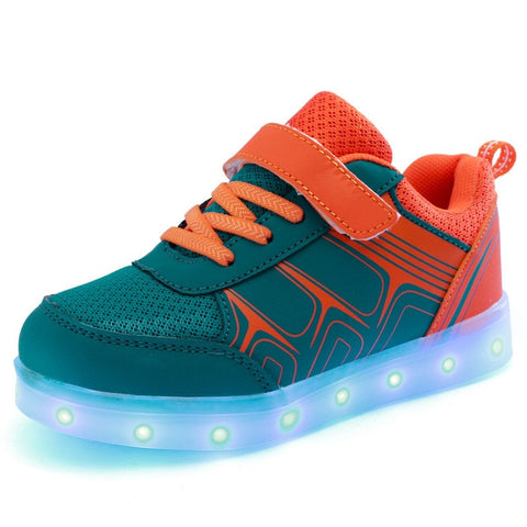 Size 25-37 USB Charging Children Boys Shoes with Sole Enfant Led Light Glowing Luminous Sneakers for Girls Shoes Kids Led Shoes