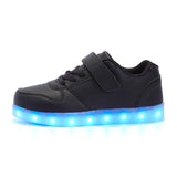 Size 25-37 USB Charging Children Boys Shoes with Sole Enfant Led Light Glowing Luminous Sneakers for Girls Shoes Kids Led Shoes