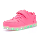 Size 25-37 USB Charging Children Boys Shoes with Sole Enfant Led Light Glowing Luminous Sneakers for Girls Shoes Kids Led Shoes
