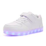Size 25-37 USB Charging Children Boys Shoes with Sole Enfant Led Light Glowing Luminous Sneakers for Girls Shoes Kids Led Shoes