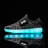 Size 25-37 USB Charging Children Boys Shoes with Sole Enfant Led Light Glowing Luminous Sneakers for Girls Shoes Kids Led Shoes