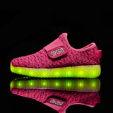 Size 25-37 USB Charging Children Boys Shoes with Sole Enfant Led Light Glowing Luminous Sneakers for Girls Shoes Kids Led Shoes
