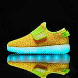 Size 25-37 USB Charging Children Boys Shoes with Sole Enfant Led Light Glowing Luminous Sneakers for Girls Shoes Kids Led Shoes