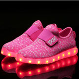 Size 25-37 USB Charging Children Boys Shoes with Sole Enfant Led Light Glowing Luminous Sneakers for Girls Shoes Kids Led Shoes