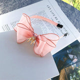 BalleenShiny Baby Girls Bowknot Crown Headband Lace Elastic Princess Hair Band Fashion New Style Children Kids Hair Accessories