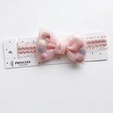 BalleenShiny Baby Girls Bowknot Crown Headband Lace Elastic Princess Hair Band Fashion New Style Children Kids Hair Accessories