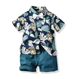 Hot Sale 2019 Summer Style Children Clothing Sets Tops Shorts Belt 3 Pcs Set Boys Girls T Pants Sports Suit Kids Clothes