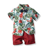 Hot Sale 2019 Summer Style Children Clothing Sets Tops Shorts Belt 3 Pcs Set Boys Girls T Pants Sports Suit Kids Clothes