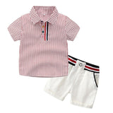 Hot Sale 2019 Summer Style Children Clothing Sets Tops Shorts Belt 3 Pcs Set Boys Girls T Pants Sports Suit Kids Clothes
