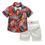 Hot Sale 2019 Summer Style Children Clothing Sets Tops Shorts Belt 3 Pcs Set Boys Girls T Pants Sports Suit Kids Clothes