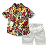 Hot Sale 2019 Summer Style Children Clothing Sets Tops Shorts Belt 3 Pcs Set Boys Girls T Pants Sports Suit Kids Clothes