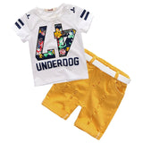 Hot Sale 2019 Summer Style Children Clothing Sets Tops Shorts Belt 3 Pcs Set Boys Girls T Pants Sports Suit Kids Clothes