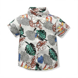 Hot Sale 2019 Summer Style Children Clothing Sets Tops Shorts Belt 3 Pcs Set Boys Girls T Pants Sports Suit Kids Clothes