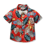 Hot Sale 2019 Summer Style Children Clothing Sets Tops Shorts Belt 3 Pcs Set Boys Girls T Pants Sports Suit Kids Clothes