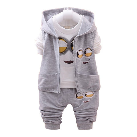 Hot style 2020 spring baby girls boys suits mignon / newborn clothing set kids vest + shirt + pants 3 pcs. sets children suits