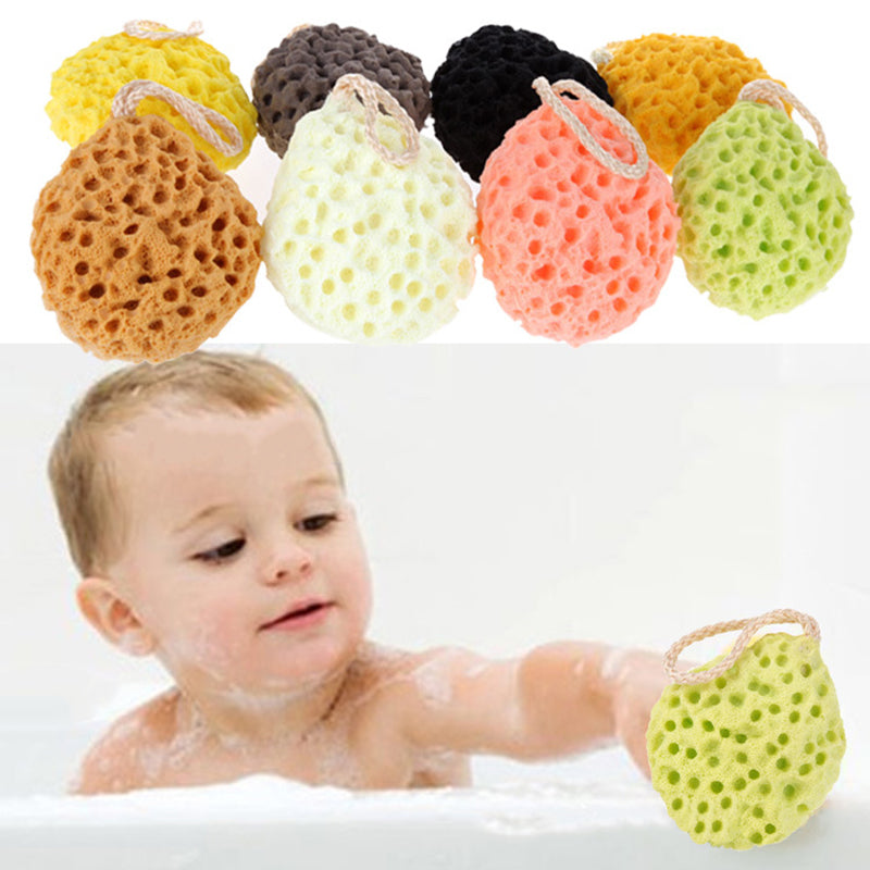 Baby New Arrive Eco-friendly Brushes Bathing Cotton Sponge Children Kids Shower Washing Face Soft Sponge Brushes for Baby Cares