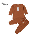 6 color Baby Boy Girl soft cotton Pajamas Clothes  Set Sleepwear Nightwear Outfit for Newborn Infant Children Cloth Kid Clothing